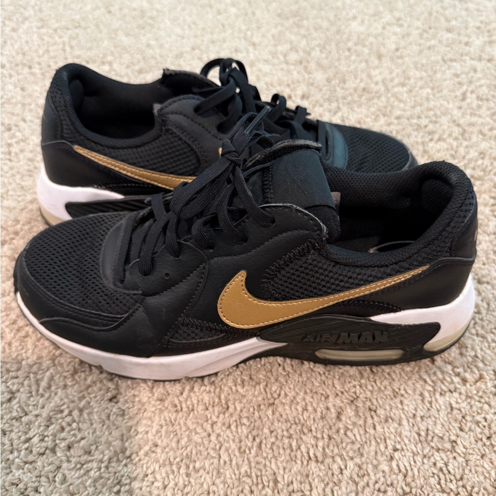 Nike Air Max Black with Gold Accents